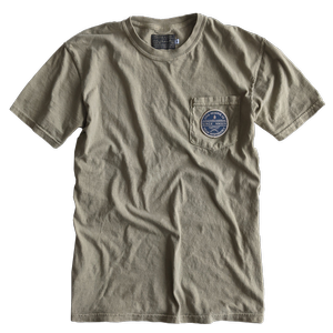 ◆Rest & Recreation◆ STRIPE POCKET TSHIRT KHAKI RR252TP013 DIXIE RESERVE CO. — PARK RANGER POCKET TEE - KHAKI